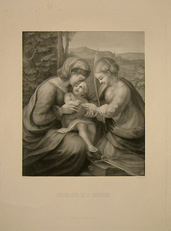 Apollonj Q. Sposalizio di S. Caterina 1870 ca. Roma, Calcografia Camerale 